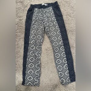 Old Navy navy blue  Patterned Pants
